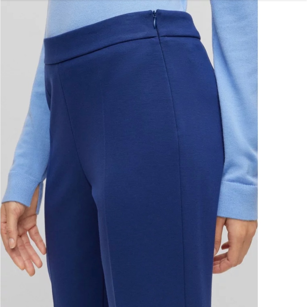 BOSS Hugo Boss Regular Fit Trousers With Tapered Leg Size: 10